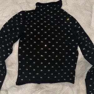 Alexander Wang Black Top with Silver Accents